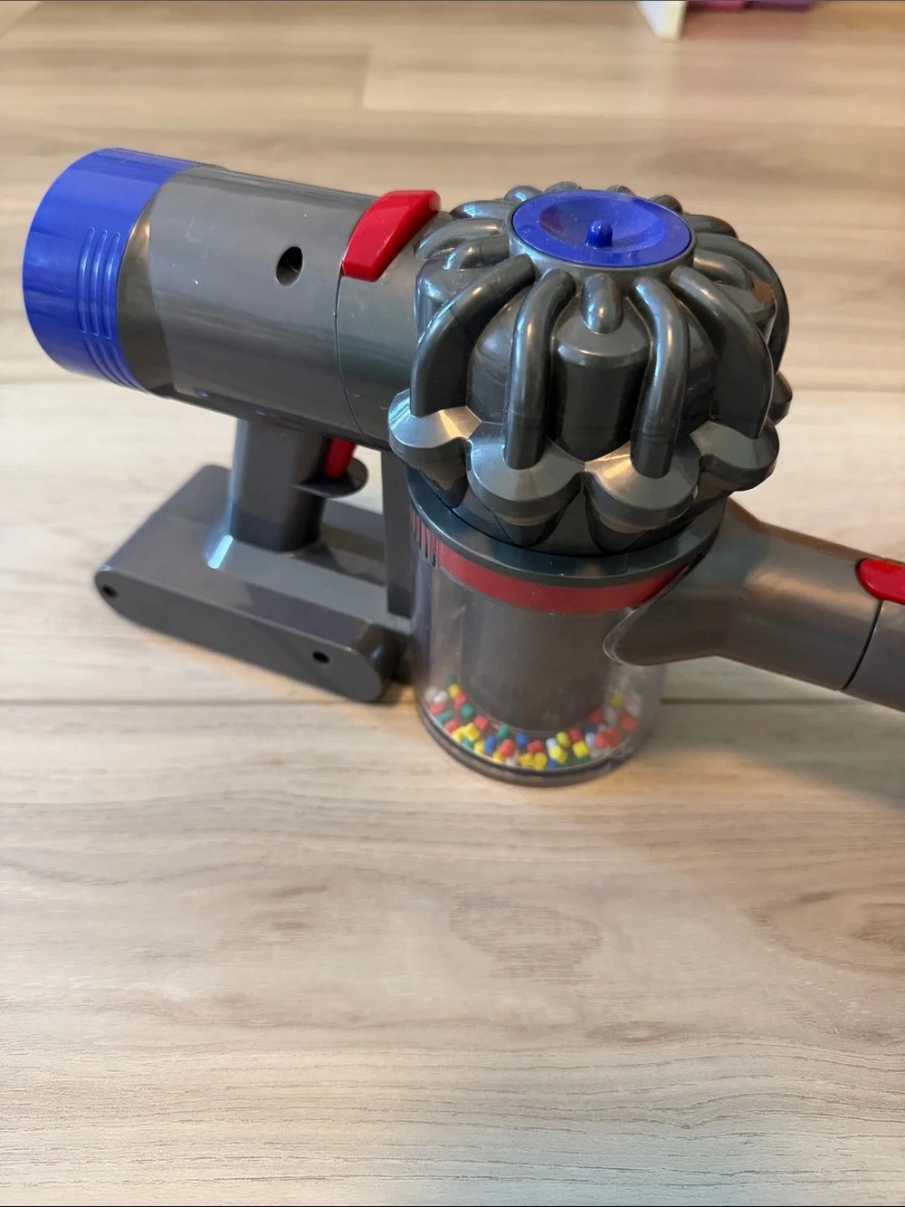 Dyson Kids Play Vacuum in Gray with Blue and Red Accents